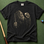 Bigfoot Studying Cue Ball T-Shirt