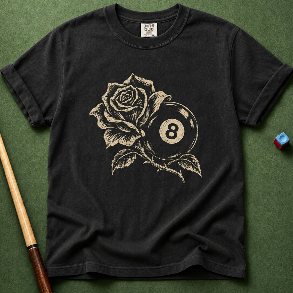Vintage Rose and 8-Ball T-Shirt