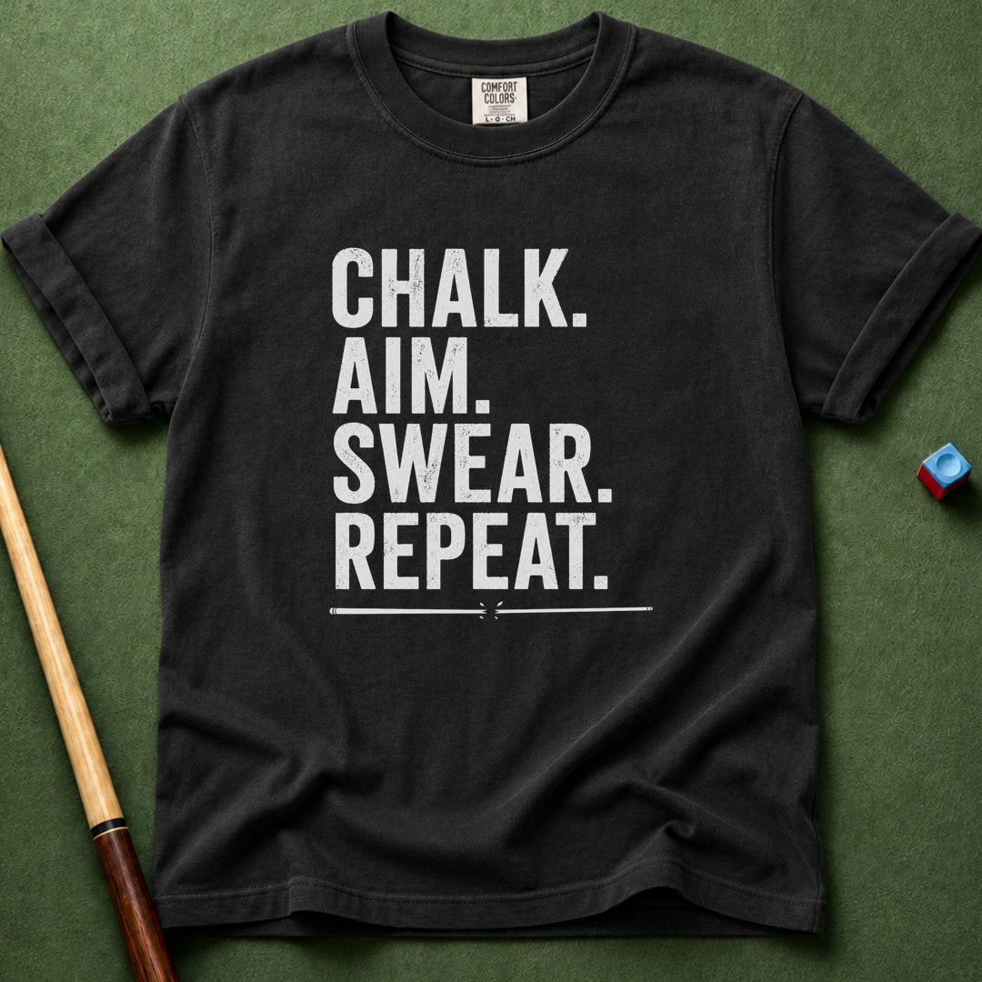 Chalk Aim Swear Repeat T-Shirt