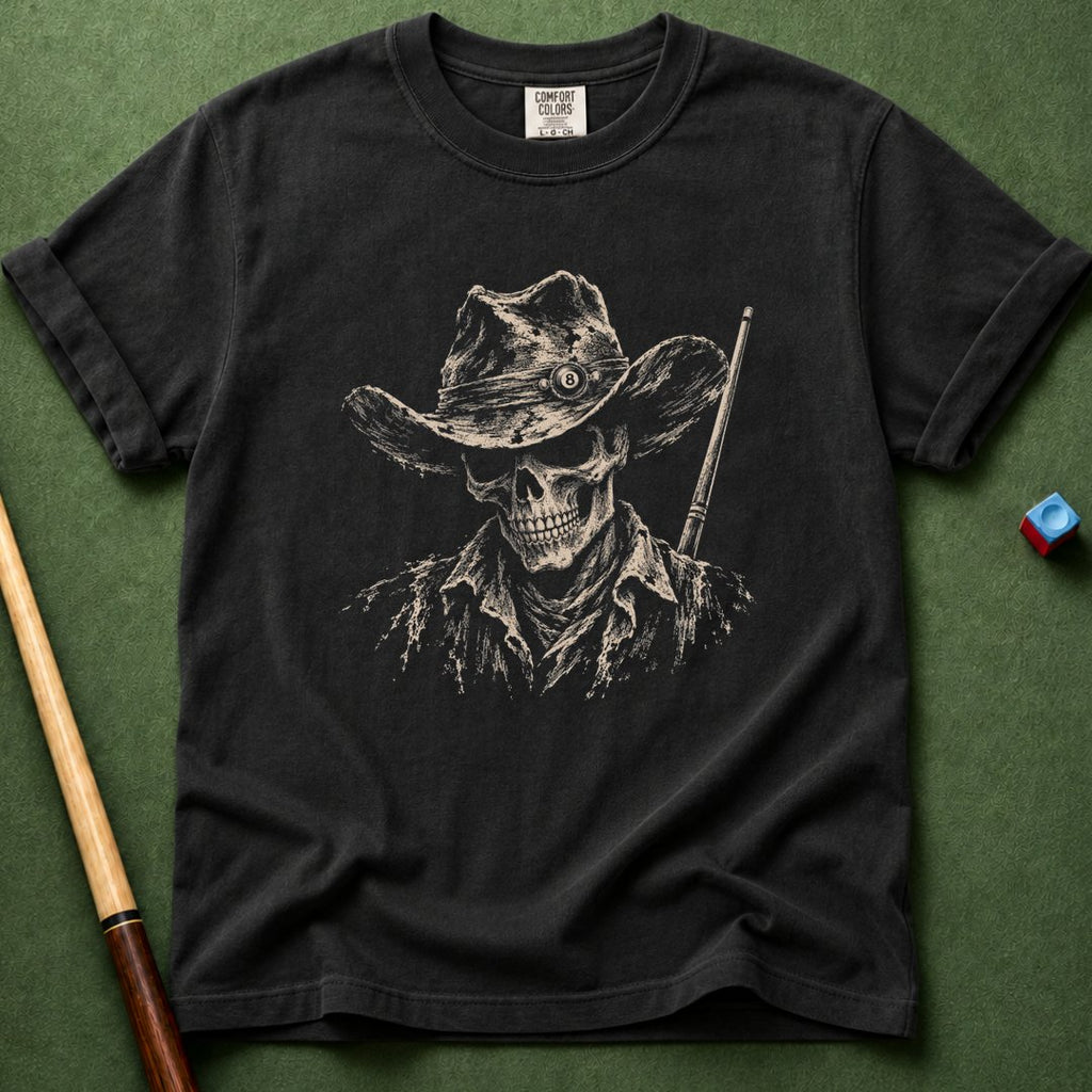 Pool Hall Outlaw Skull T-Shirt