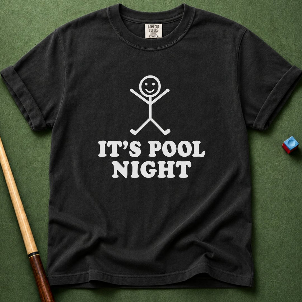 Pool Night Stickman T-Shirt
