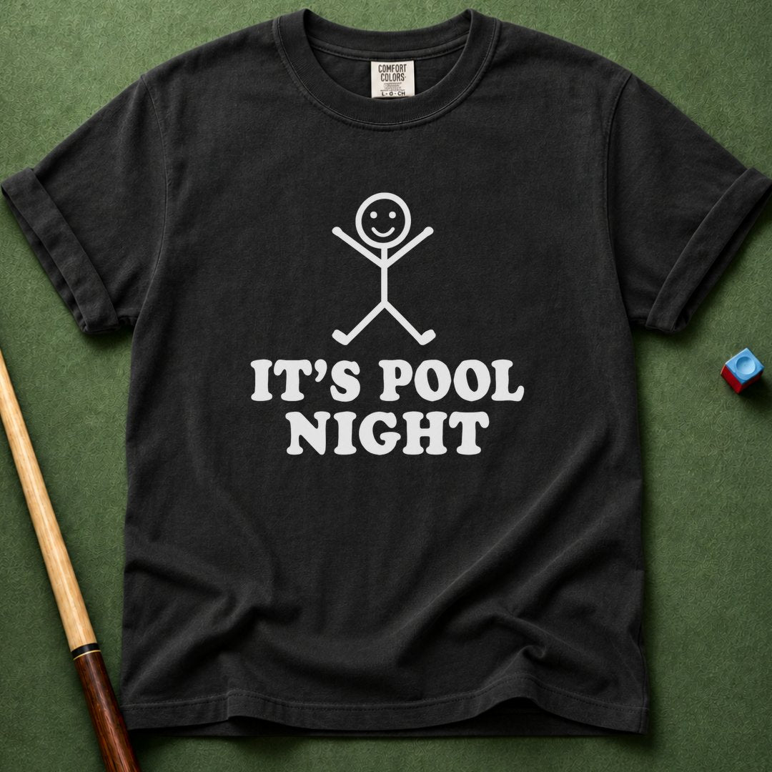 Pool Night Stickman T-Shirt