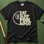 Eat Sleep Pool Repeat T-Shirt