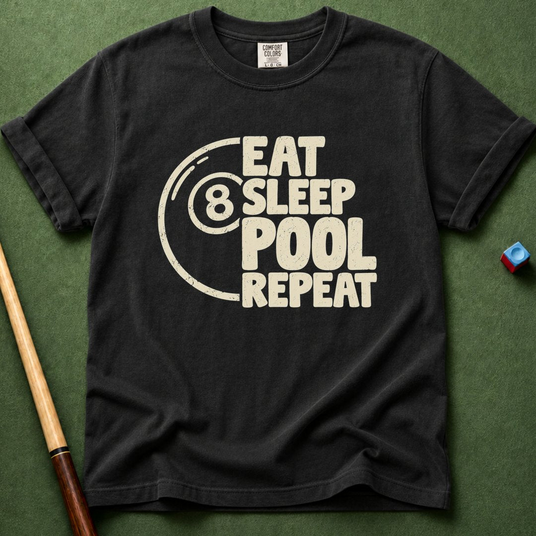 Eat Sleep Pool Repeat T-Shirt