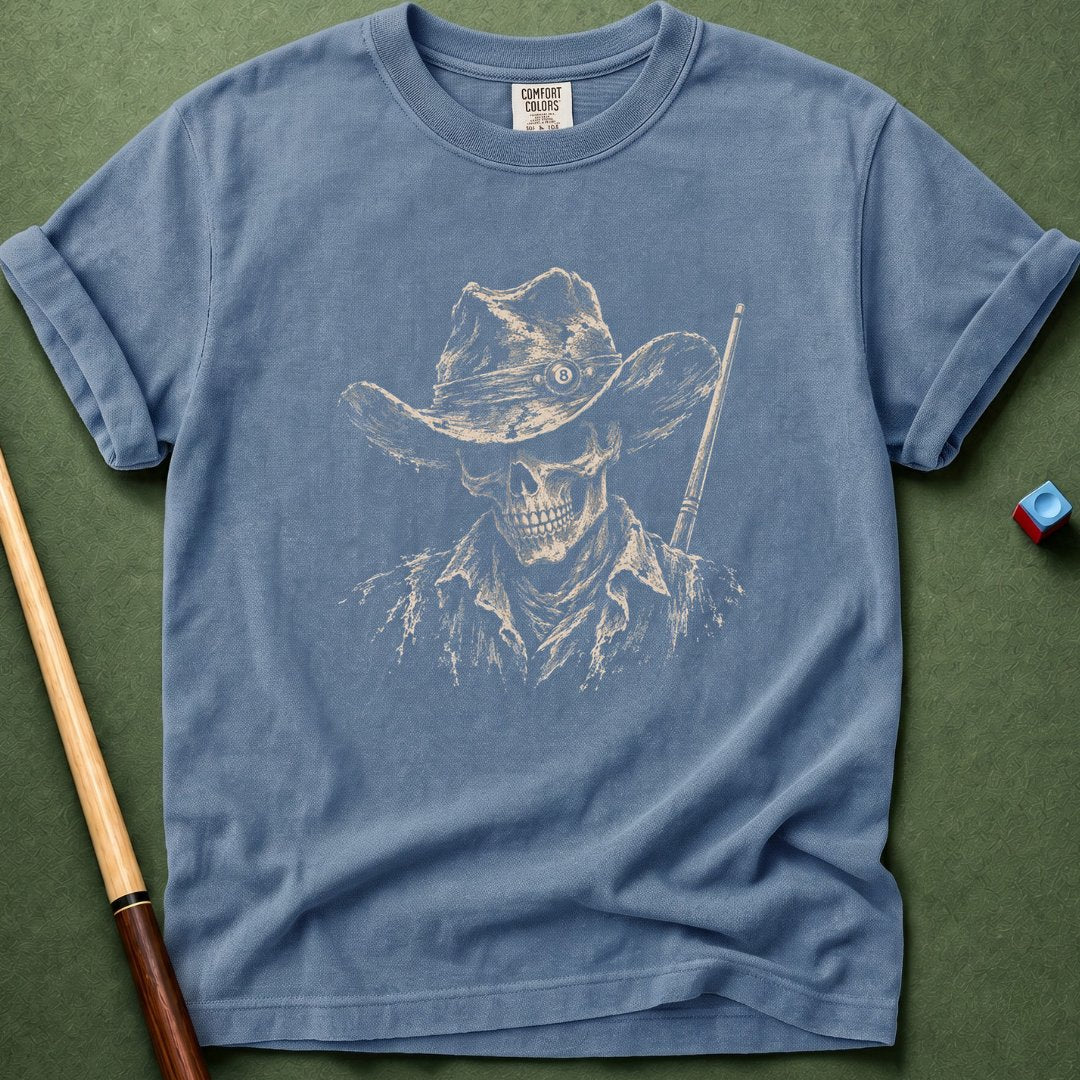 Pool Hall Outlaw Skull T-Shirt