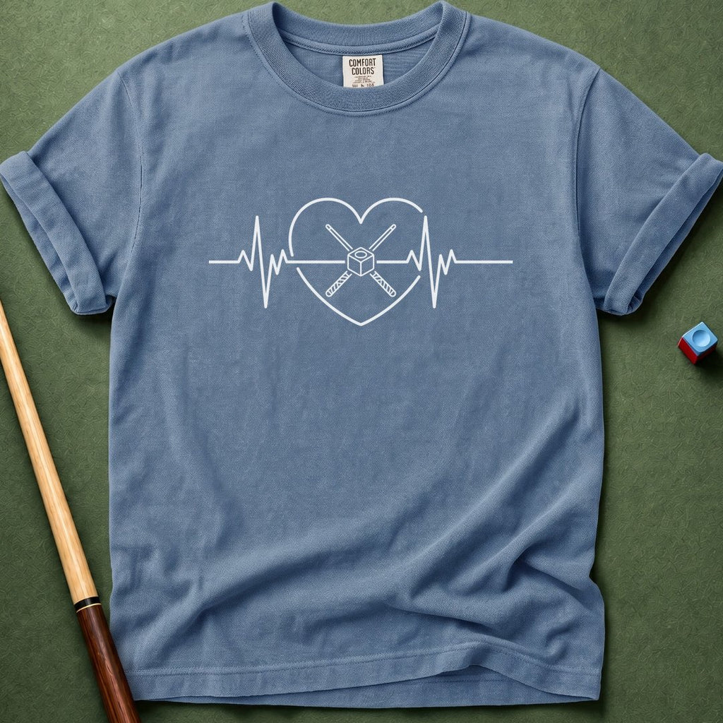 Billiard Heart EKG T-Shirt