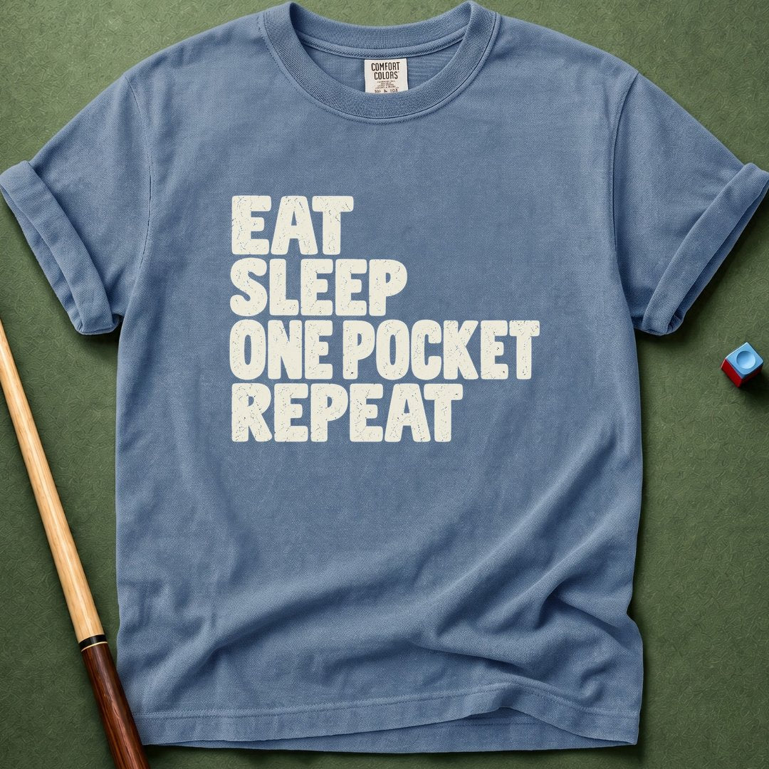 Eat Sleep One Pocket Repeat T-Shirt