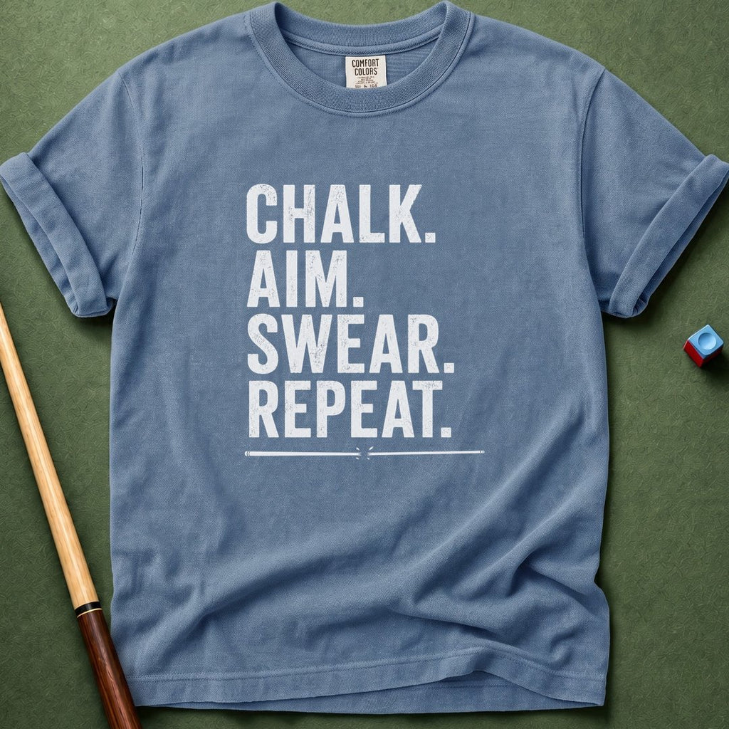 Chalk Aim Swear Repeat T-Shirt