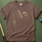 Bigfoot Studying Cue Ball T-Shirt