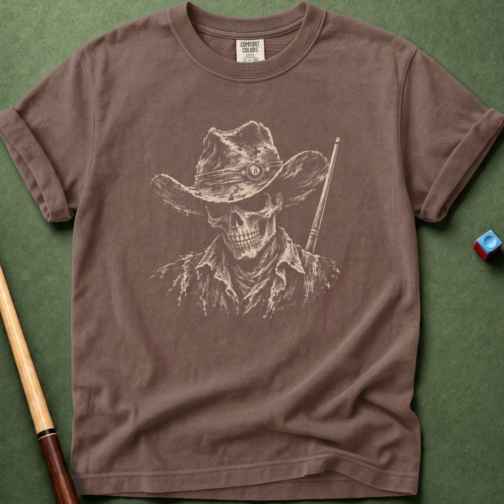Pool Hall Outlaw Skull T-Shirt