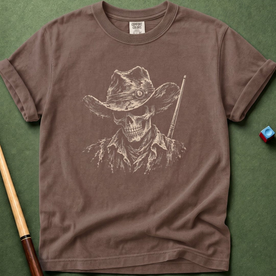 Pool Hall Outlaw Skull T-Shirt
