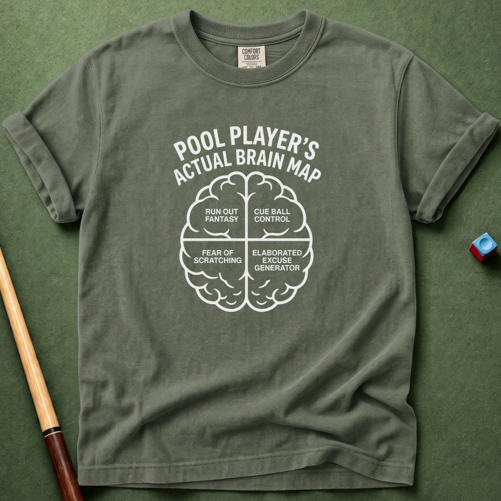 Pool Player Brain T-Shirt