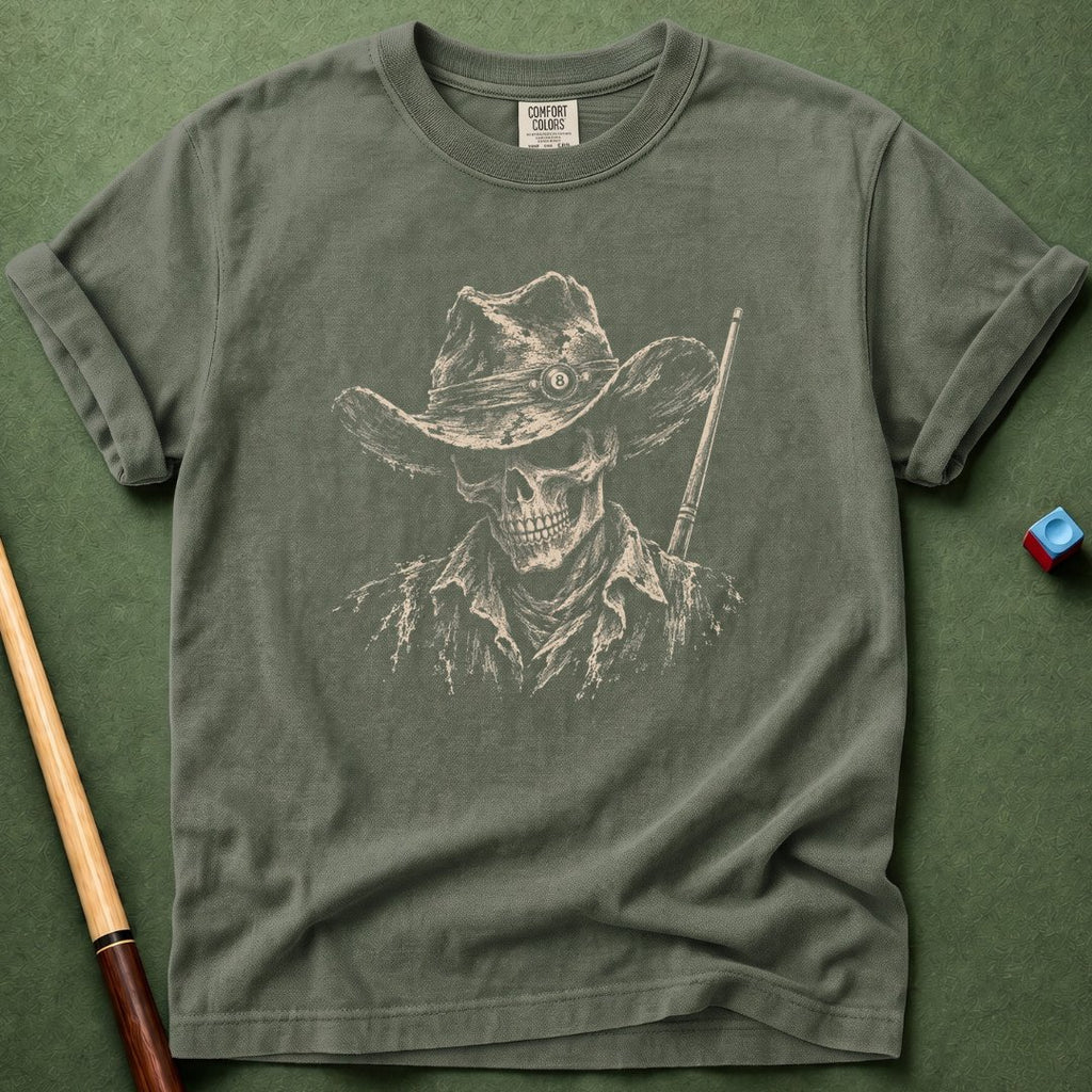 Pool Hall Outlaw Skull T-Shirt