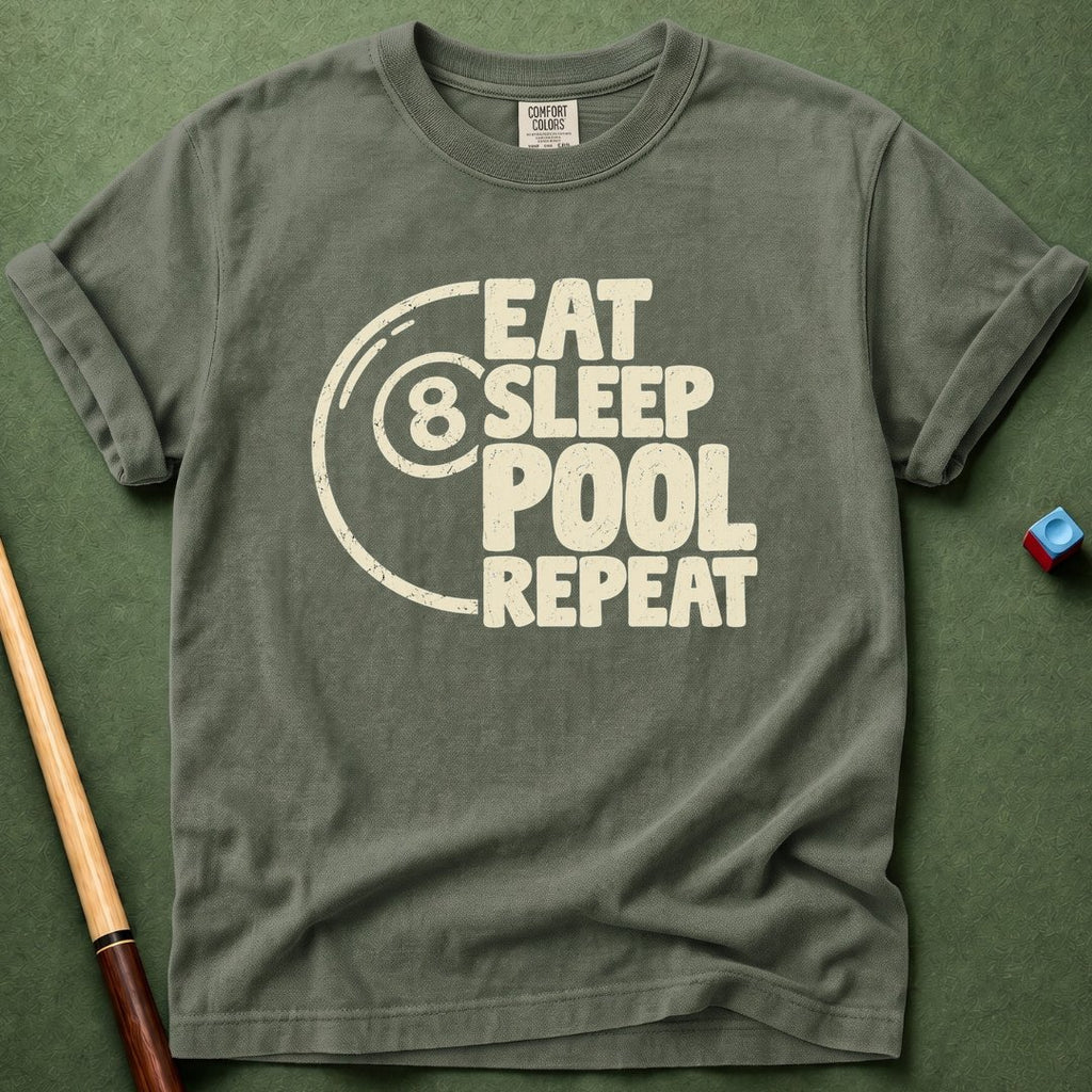 Eat Sleep Pool Repeat T-Shirt