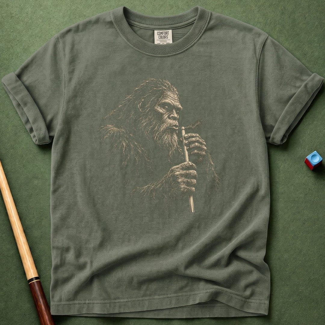 Bigfoot Blowing Chalk T-Shirt