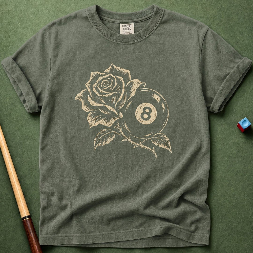 Vintage Rose and 8-Ball T-Shirt