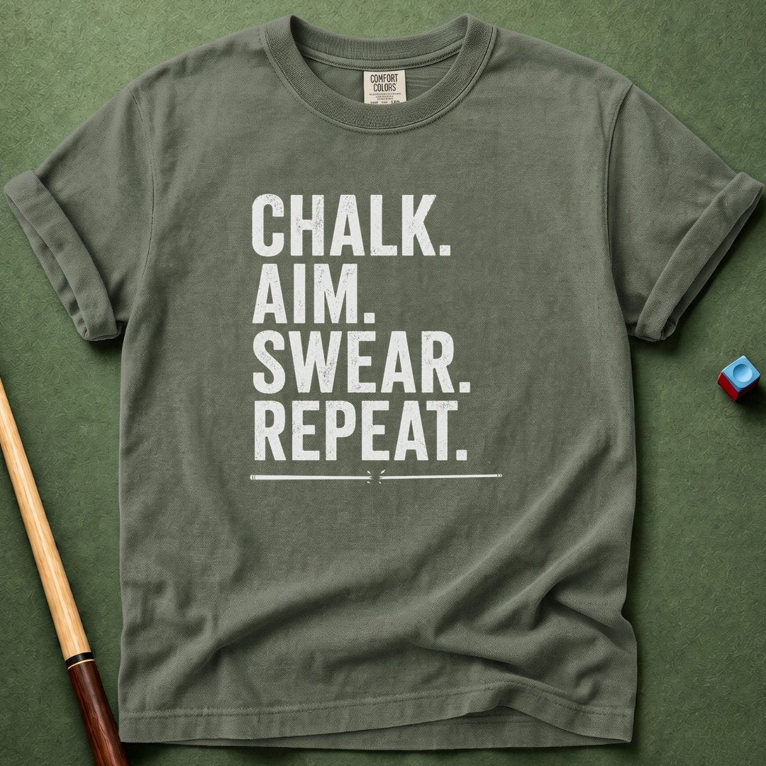 Chalk Aim Swear Repeat T-Shirt