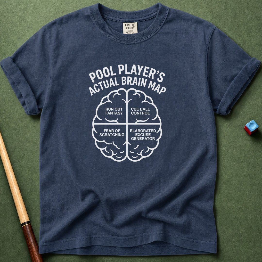Pool Player Brain T-Shirt