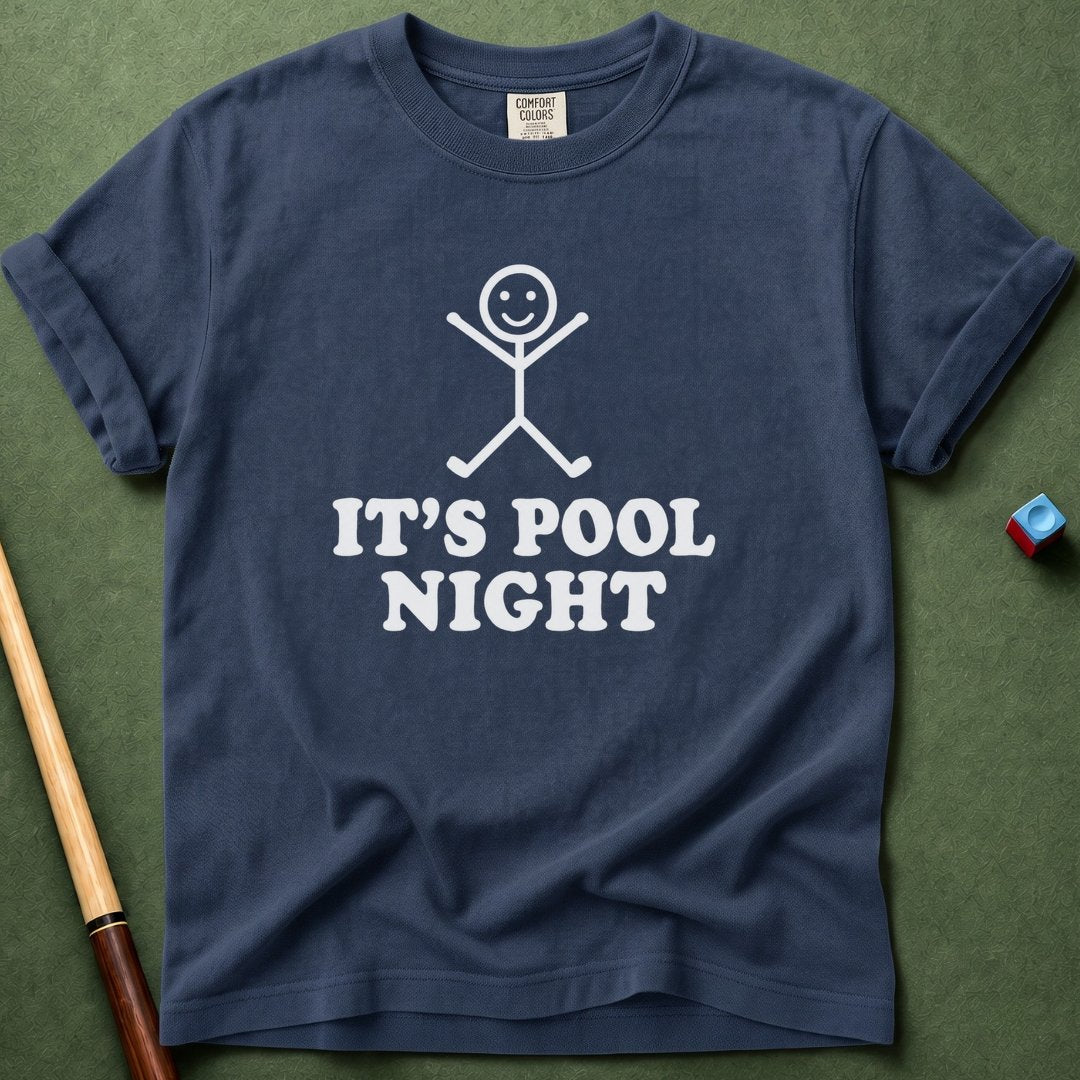 Pool Night Stickman T-Shirt