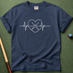Billiard Heart EKG T-Shirt