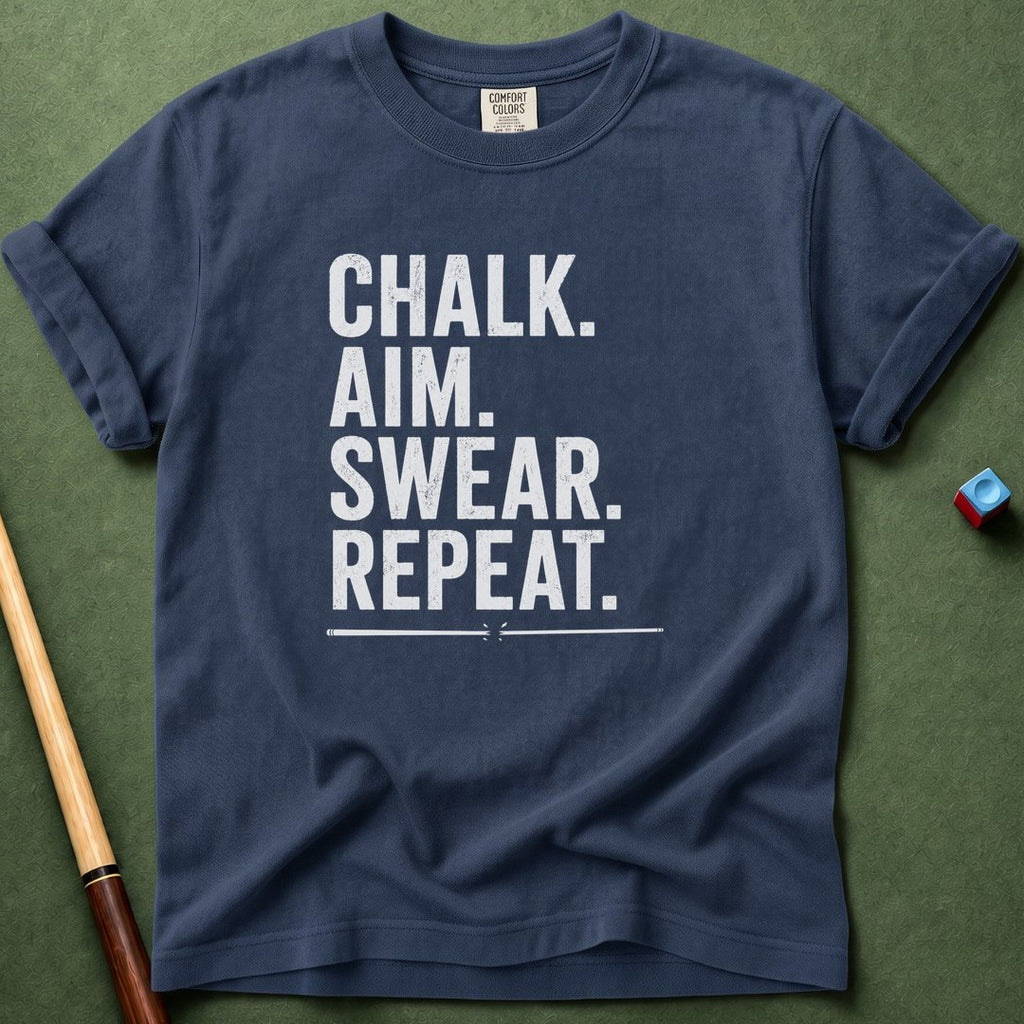 Chalk Aim Swear Repeat T-Shirt