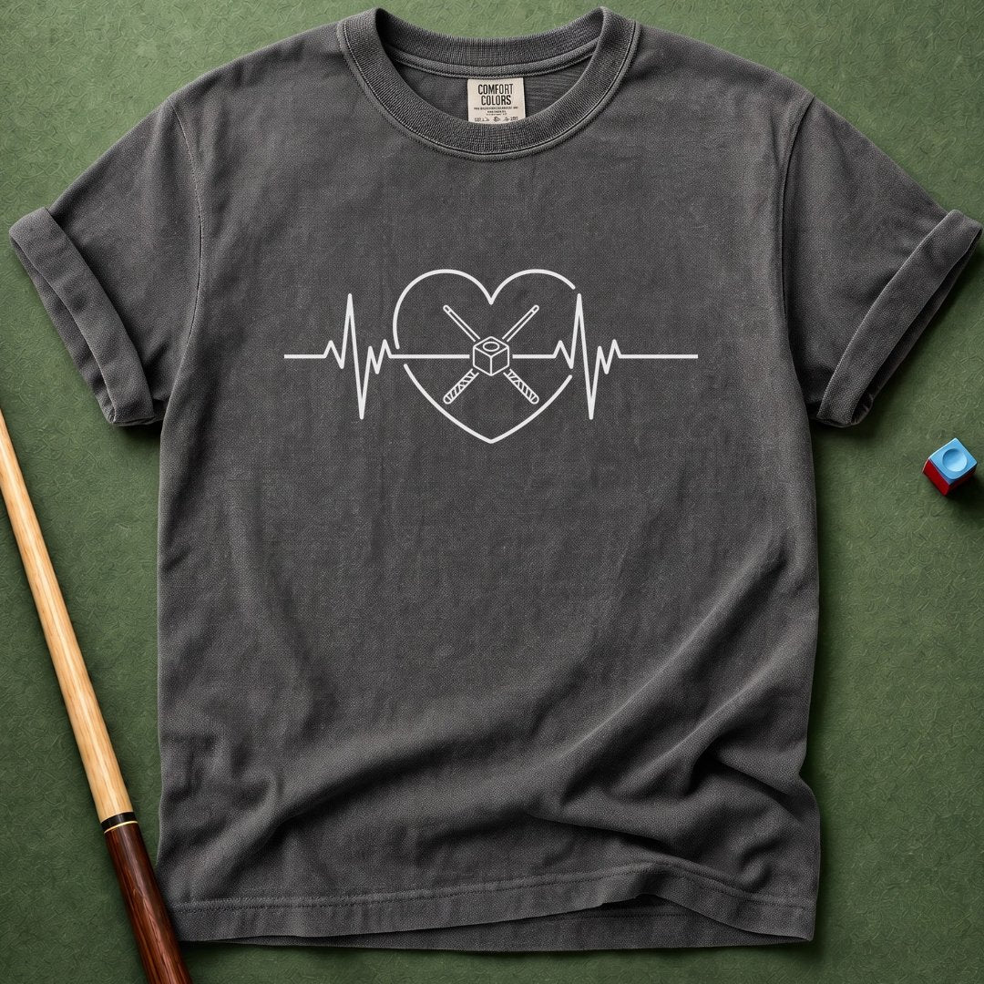 Billiard Heart EKG T-Shirt