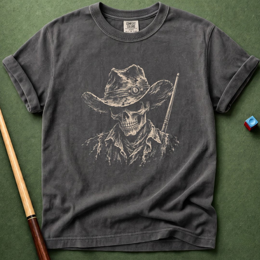 Pool Hall Outlaw Skull T-Shirt