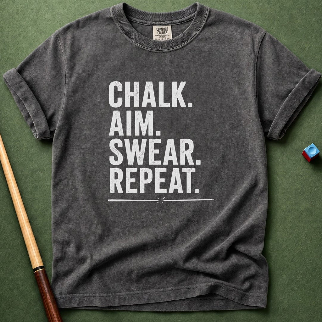 Chalk Aim Swear Repeat T-Shirt